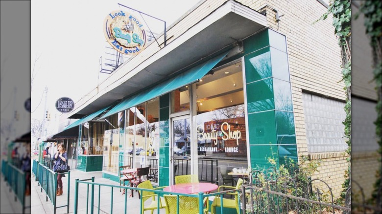 Exterior of The Beauty Shop Restaurant in Memphis