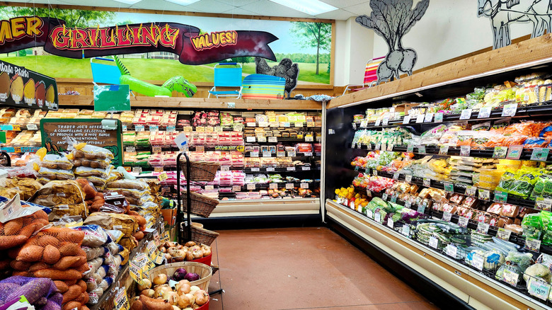 Trader Joe's produce and refrigerated section