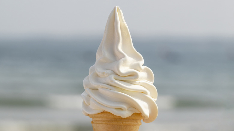 A soft serve cone.