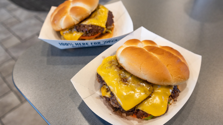 Two Culver's double ButterBurgers