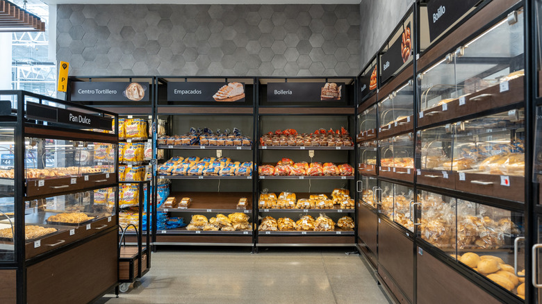 Supermarket bakery section