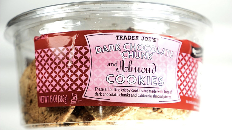 Trader Joe's Dark Chocolate Chunk and Almond Cookies