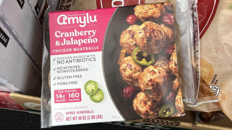 Amylu cranberry jalapeño chicken meatballs