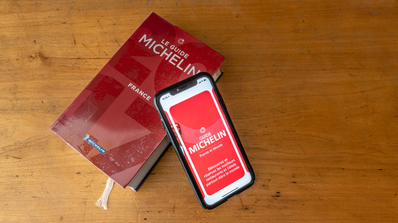 Michelin guidebook and phone app