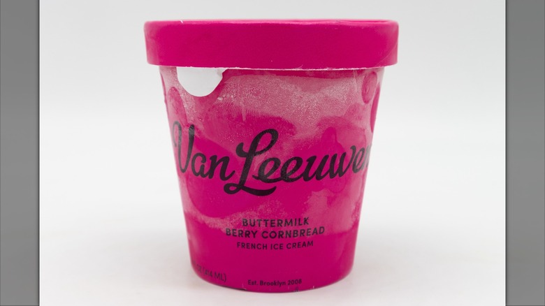 Pint of Van Leeuwent buttermilk berry cornbread