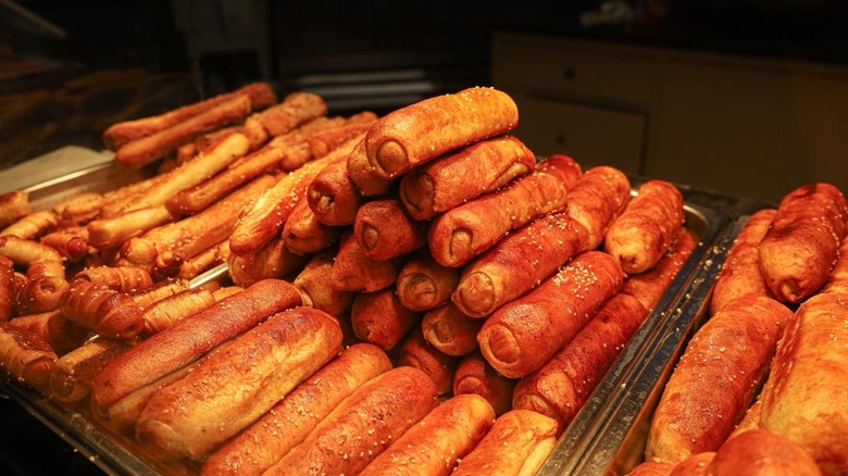 Stacks of Dutch Twist's pretzel logs