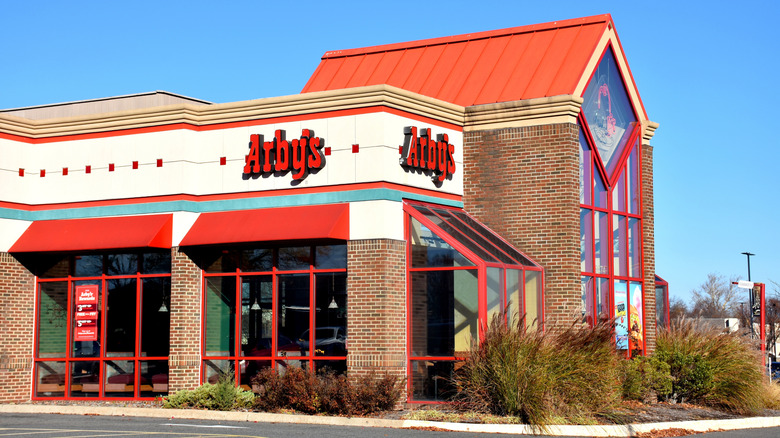 Outside of an Arby's