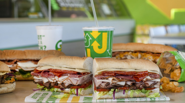 Subway sandwiches