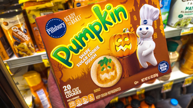 Box of Pillsbury Shapes Pumpkin Sugar Cookies