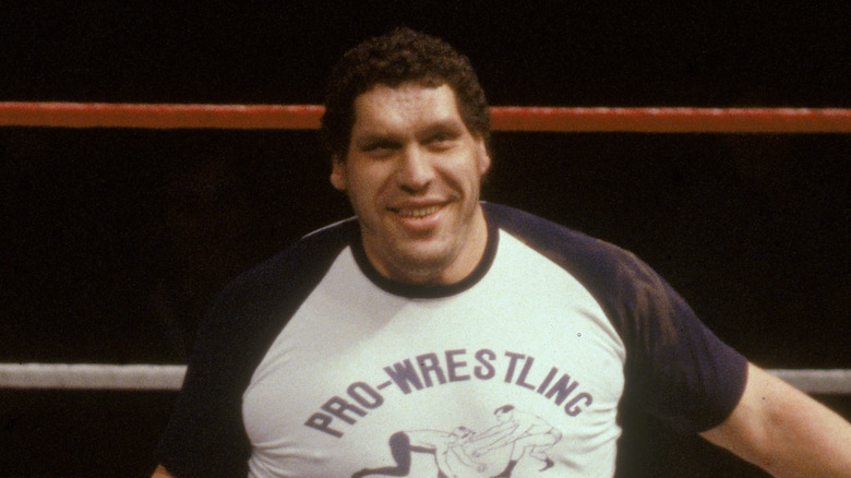 André the Giant smiling