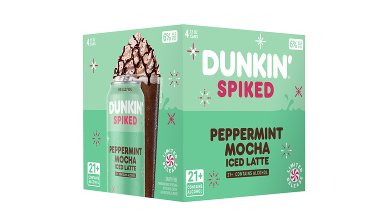 dunkin' peppermint mocha package