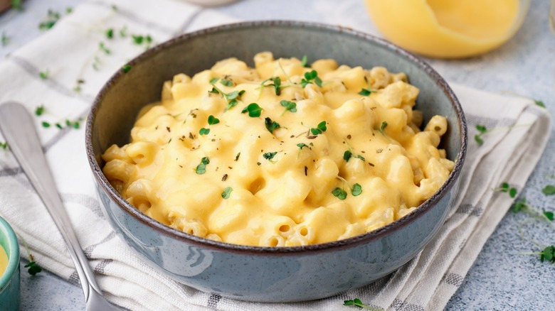 Bowl of mac and cheese