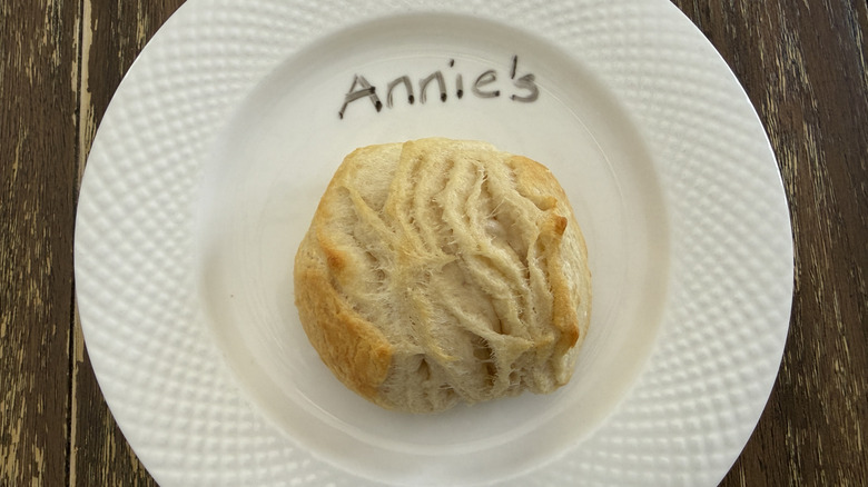 Annie's Organic Flaky Biscuit on white plate