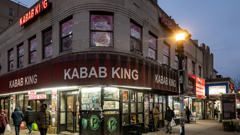 The exterior of Kabab King in Jackson Heights, New York