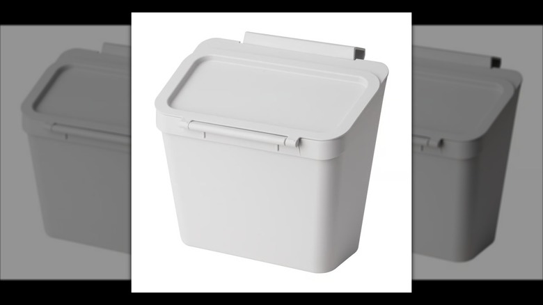 White Skolast trash bin