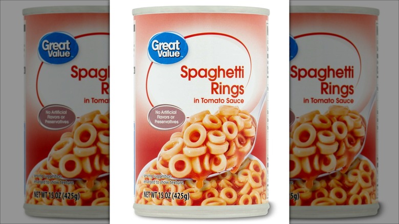 Great Value Spaghetti Rings in Tomato Sauce