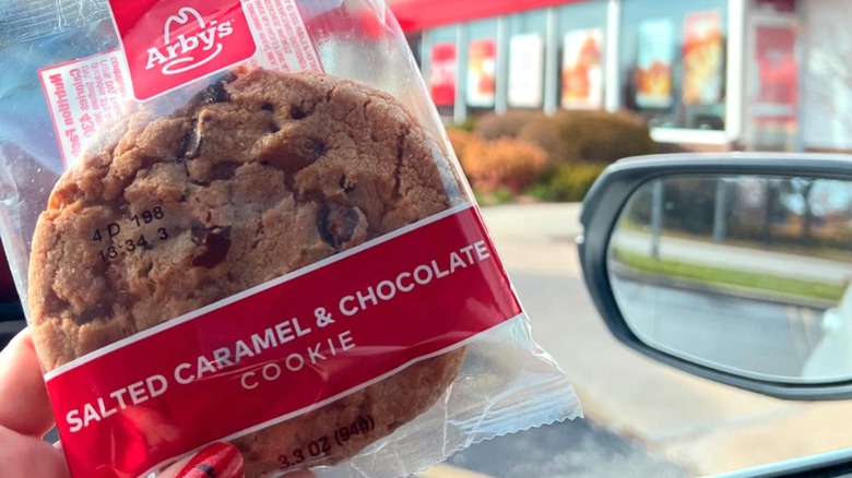 Salted Caramel & Chocolate Cookie in packet