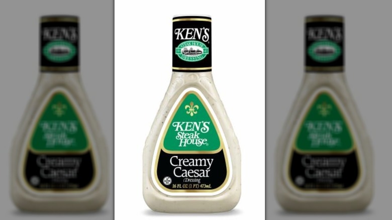 Bottle of Ken's Steak House Creamy Caesar Salad Dressing