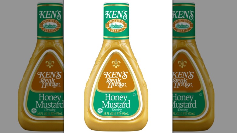 Bottle of Ken's Steak House Honey Mustard Salad Dressing