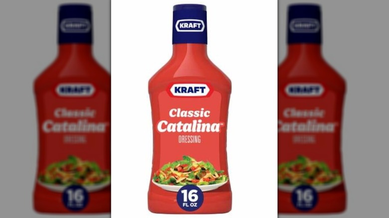 Bottle of Kraft Classic Catalina French Salad Dressing