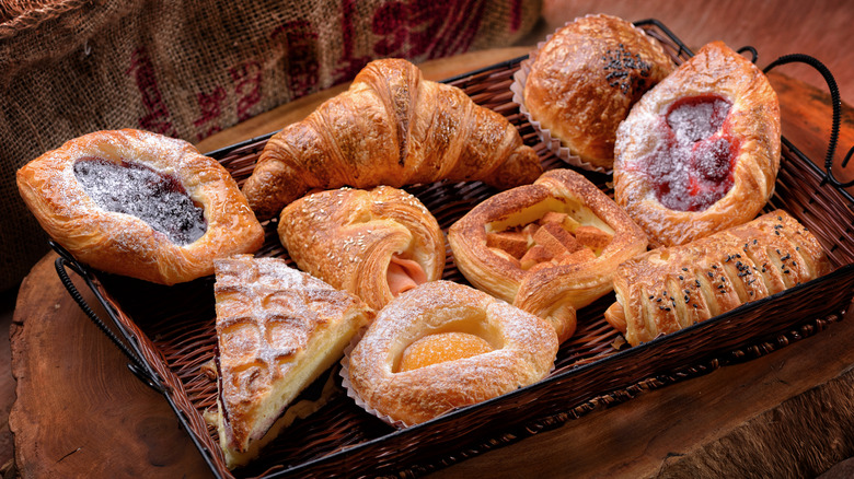 pastries in a basket