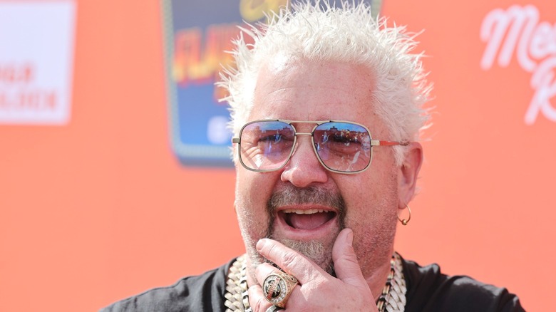 Guy Fieri at the opening of Flavortown.