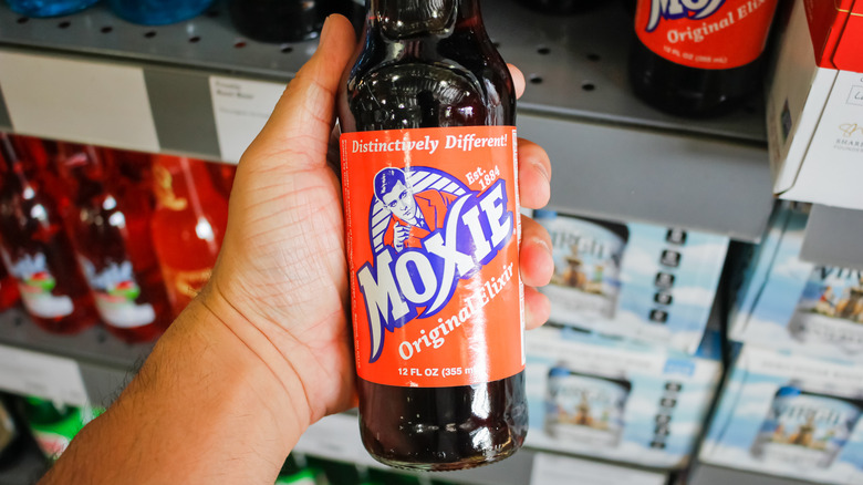 a bottle of Moxie