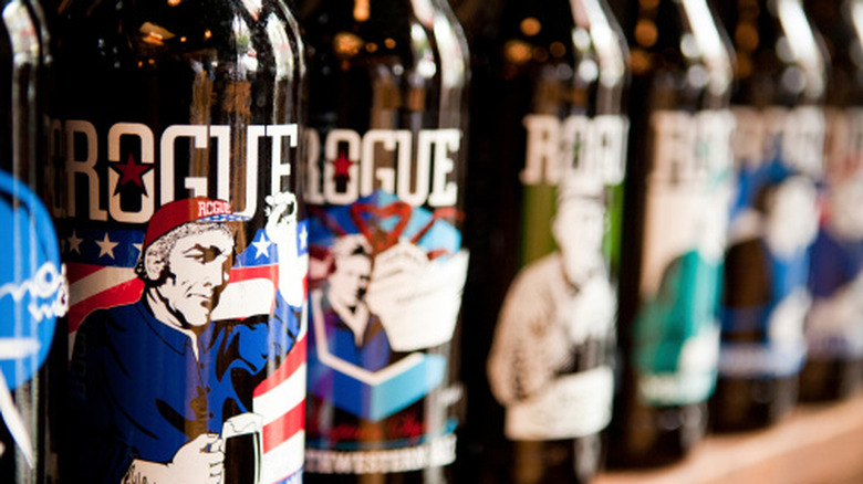 bottles of Rogue beer