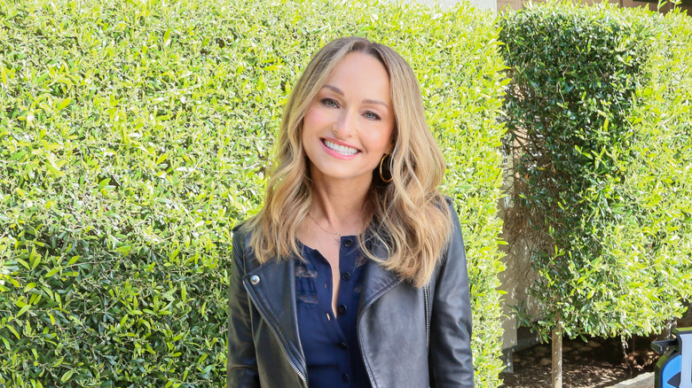 Giada De Laurentiis showing her teeth
