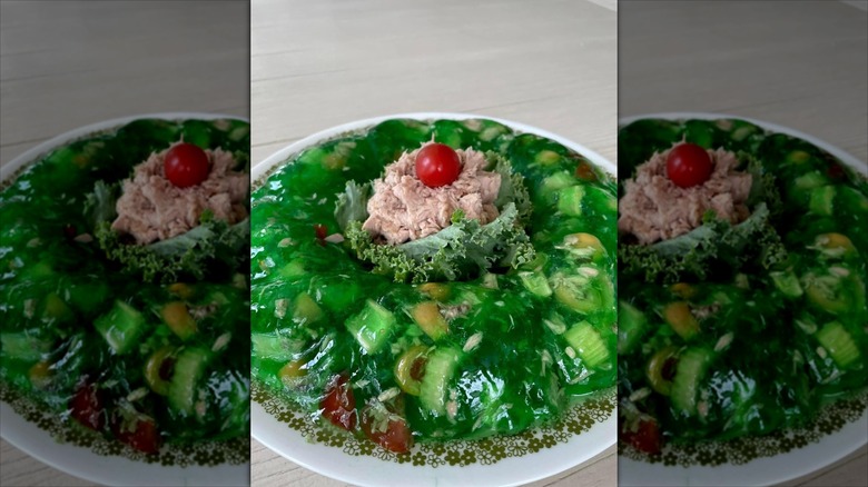 A tuna Jell-O salad