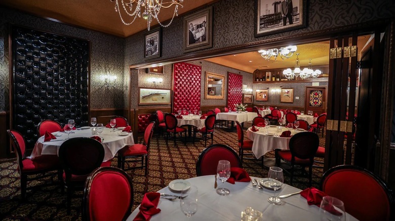 Interior of the Golden Steer restaurant in Las Vegas