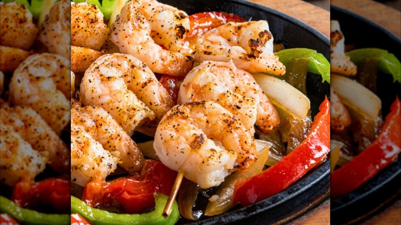 On the Border shrimp skewers