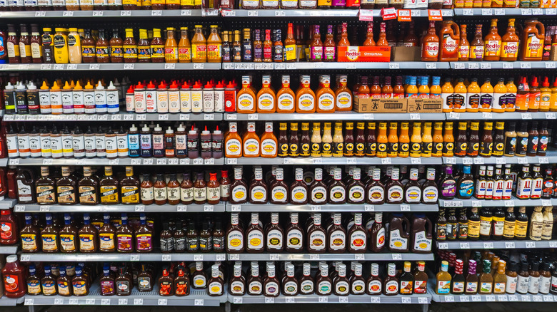 bbq sauces on store shelves