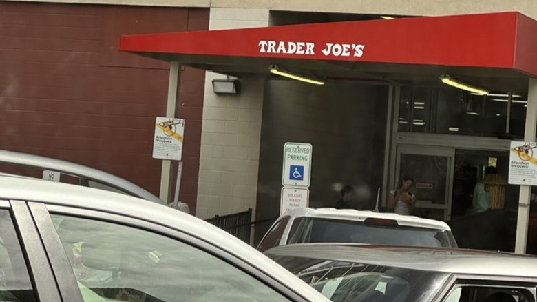 Trader Joe's parking lot at store on 22nd and Market in Philadelphia