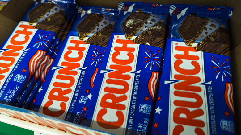 Nestle Crunch bars displayed in a store