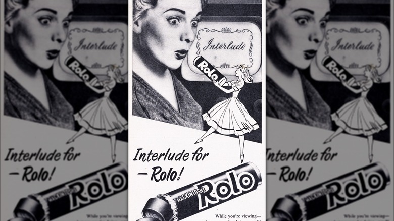 An old Rolo advertisement, mirrored