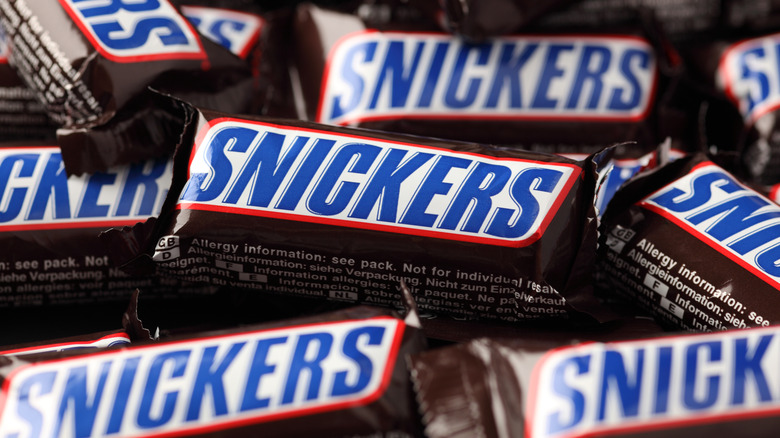 A heap of Snickers bars