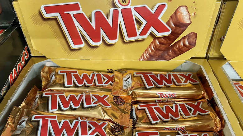 A display of Twix bars
