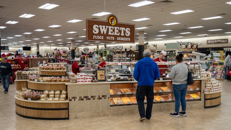 Sweets counter at a bucees store