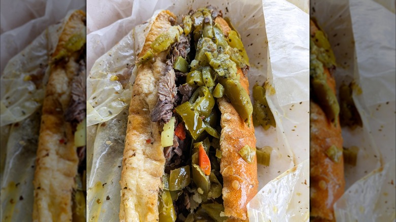 The Italian Beef sandwich from Johnnie's Beef