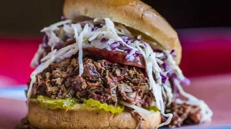 The Tipsy Texan sandwich from Franklin Barbecue