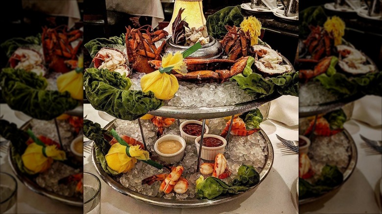 Seafood tower at The Capital Grille