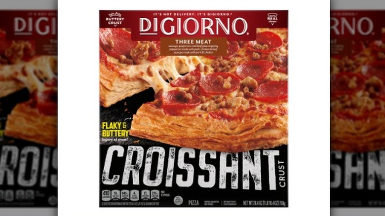 DiGiorno Three Meat Croissant Crust Pizza box