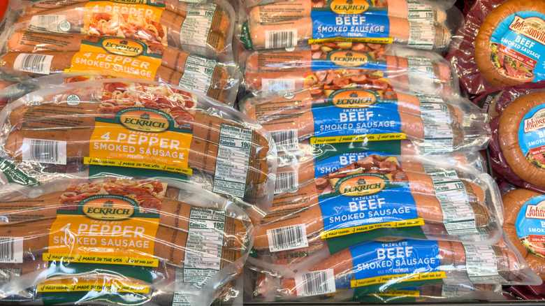 Eckrich sausages at a store