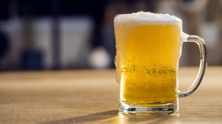 beer on table
