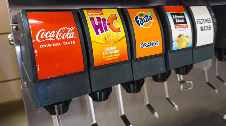 A McDonald's self-serve soda machine.