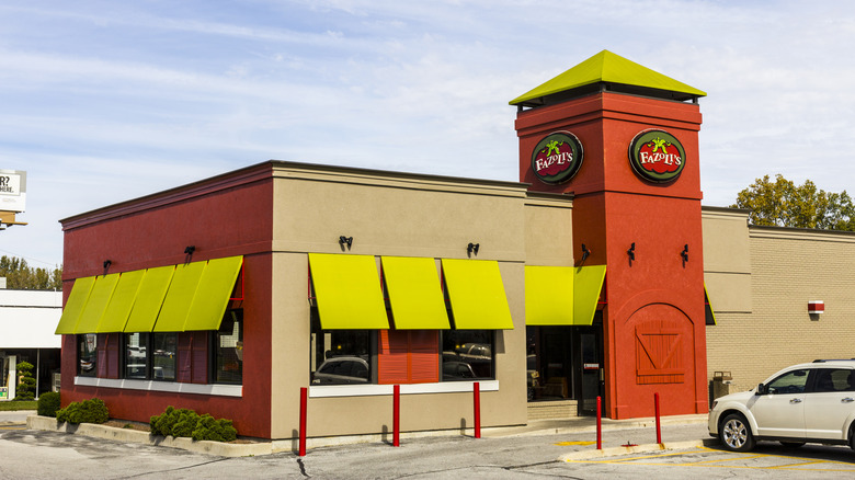 The exterior of a Fazoli's restaurant