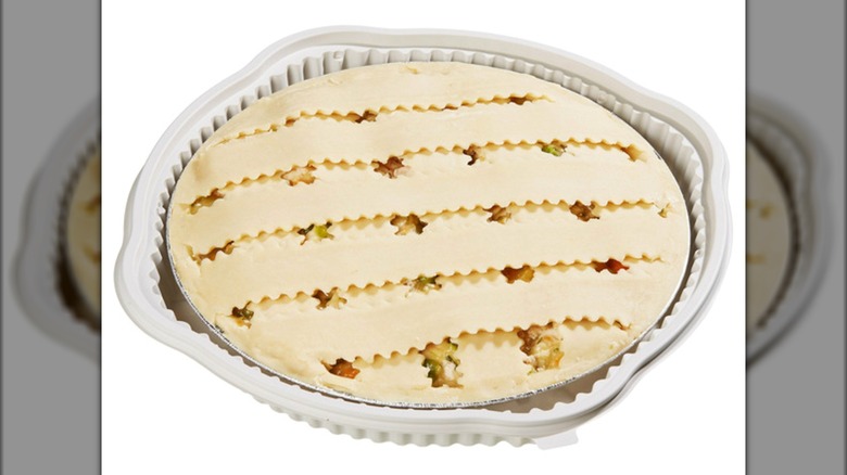 Kirkland Signature Chicken Pot Pie on a white background.