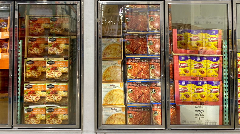frozen pizza aisle