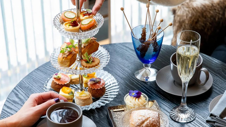 Baccarat hotel tea service